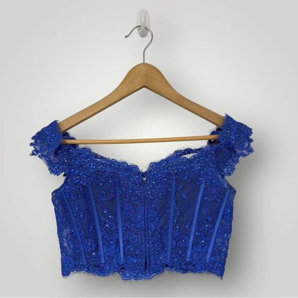 Ellie Wilde by Mon Cheri Corset Skirt Sep Prom Dress Sz 4 - Picture 9 of 13